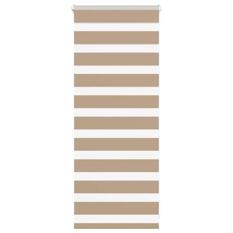 Store zbre marron sable largeur du tissu 50,9 cm polyester
