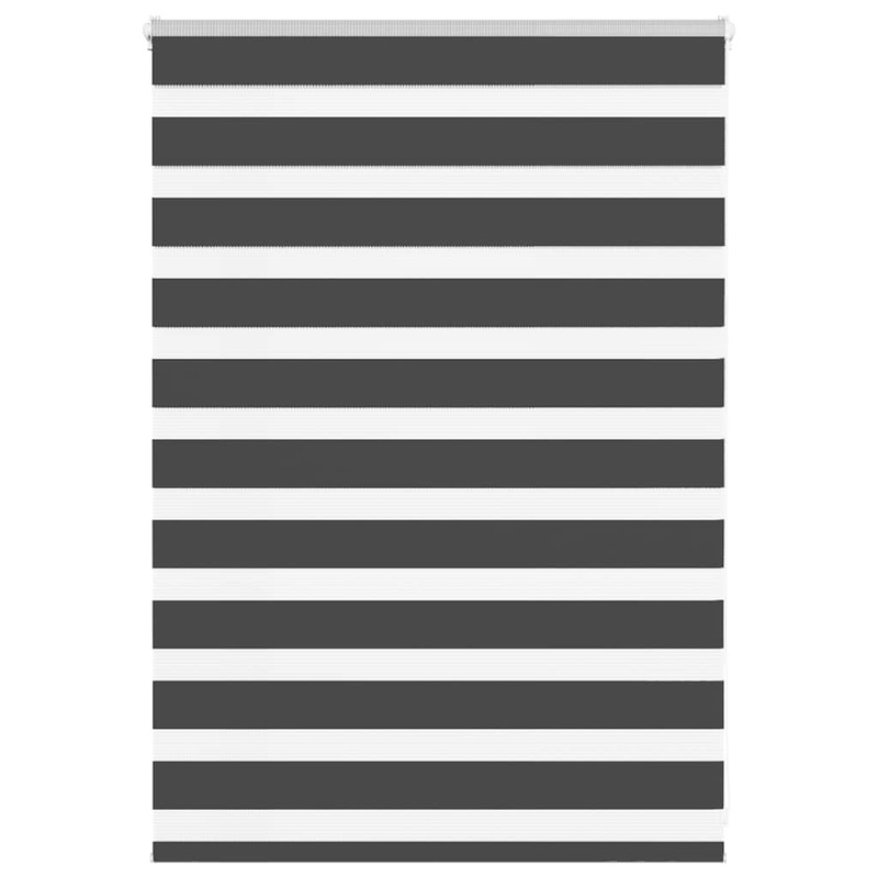Store zbre noir 105x100 cm largeur du tissu 100,9 cm polyester