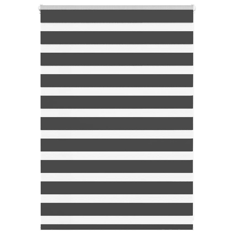 Store zbre noir 110x100 cm largeur du tissu 105,9 cm polyester