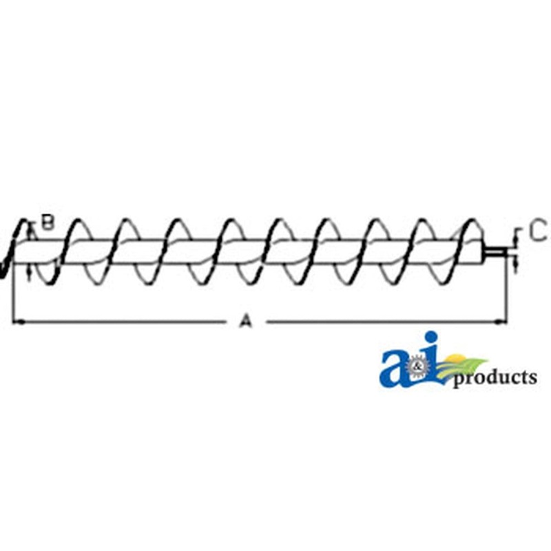 AH173593 Auger, Unloading, Outer, 18.5'