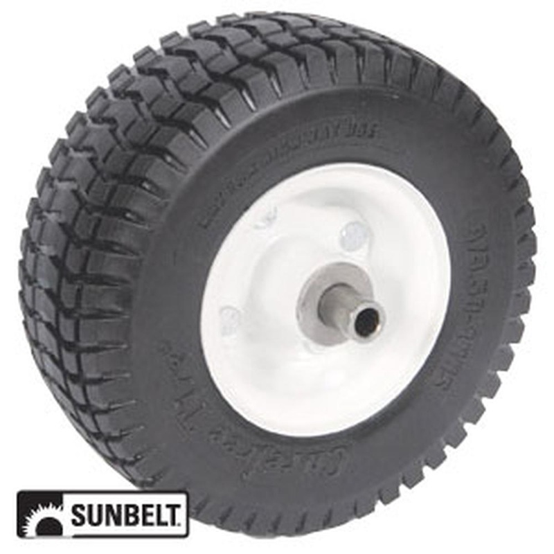 B1CO8867 WHEEL-TURF, 9X3.5X4, SOLID, WHITE