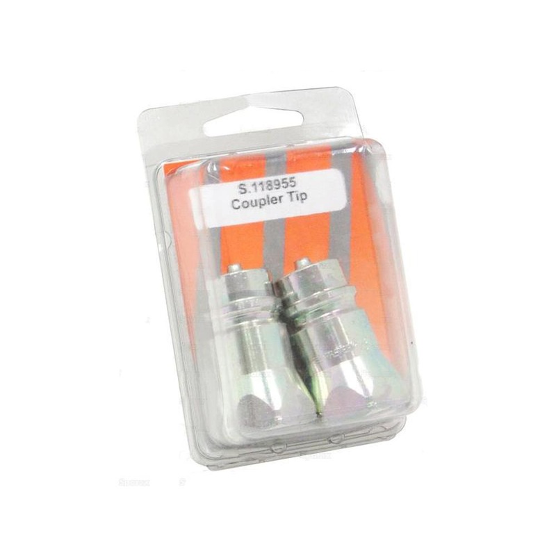 S.118955 COUPLER TIP, POPPET, 1/2 NPT, PK OF 2 Fits Faster S.p.A