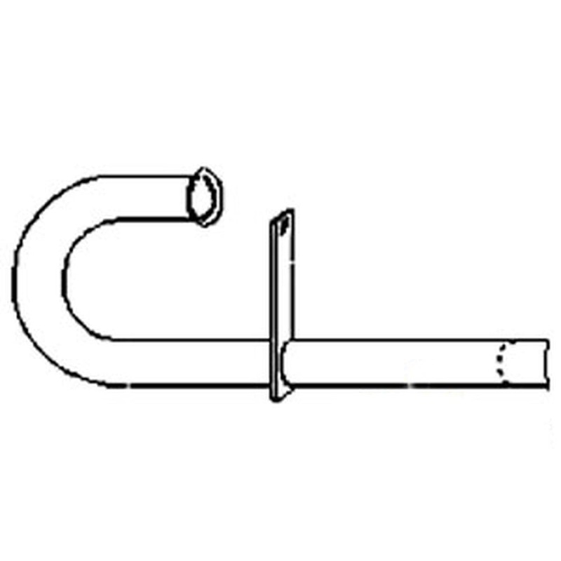 A-MF2010 Vertical Exhaust Pipe - Fits Massey Ferguson