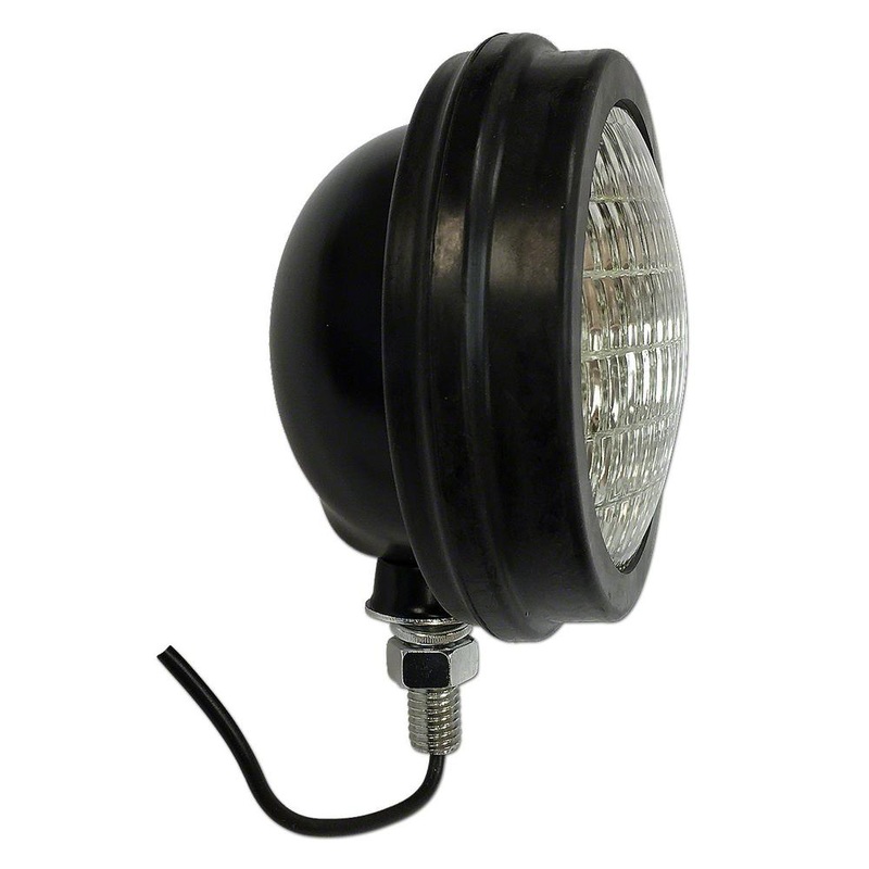 JDS3025 12-Volt Front Floodlight w/ Rubber Bezel (Guide Style) - Fits John Deere