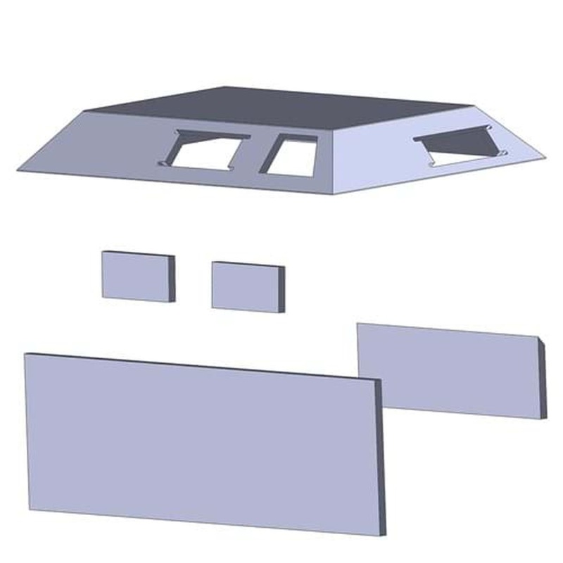 Cab Foam Kit with Headliner - Black Fits International 1480 1460 1420 1440