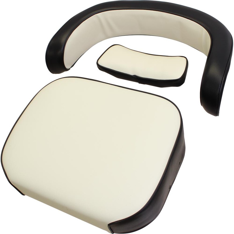 AMIH806V Seat Cushion Kit, Black And White Vinyl