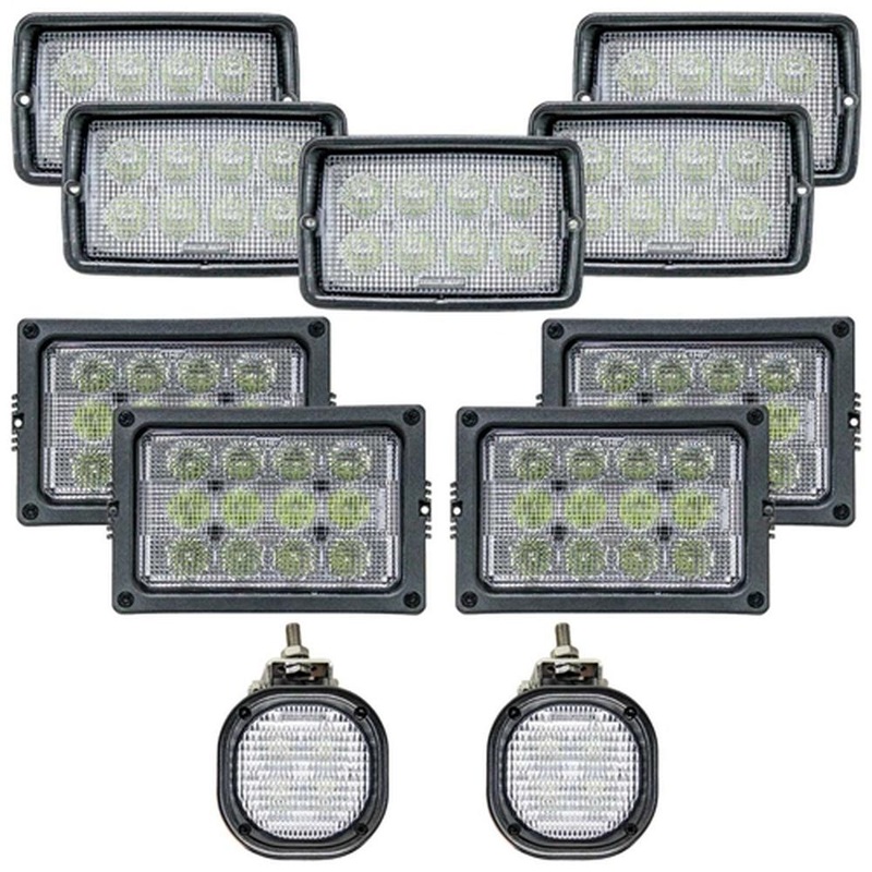 Complete Fits John Deere/MacDon M Windrower LED Light Kit
