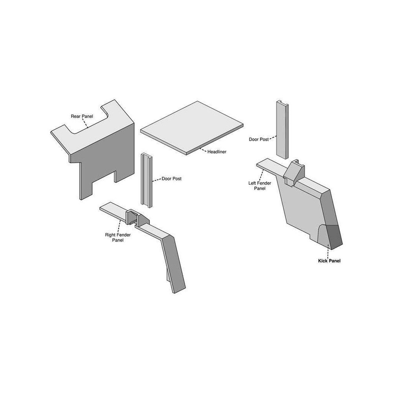 Fits Case 2090 Series Lower Cab Kit