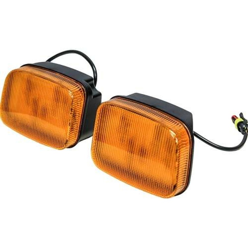 Fits Case IH 95-5200 Series LED Amber Cab Corner Light Kit