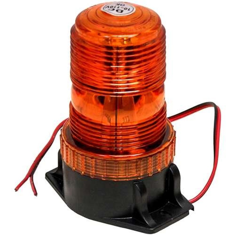 KM LED Amber Warning Beacon Light with Fixed Mount