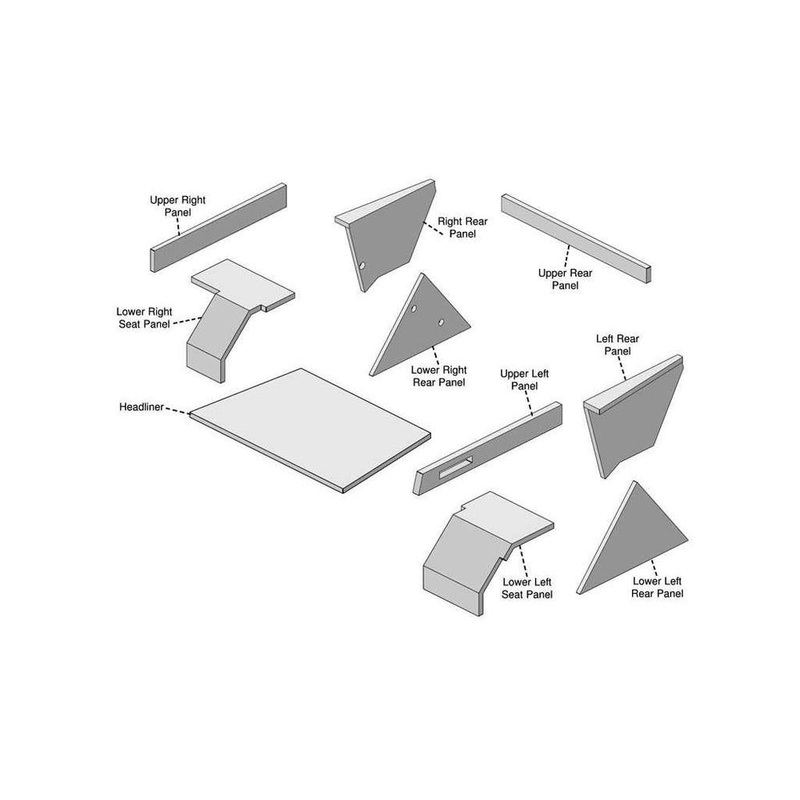 Fits Allis Chalmers 7030 Series Lower Cab Kit - Maroon Belly