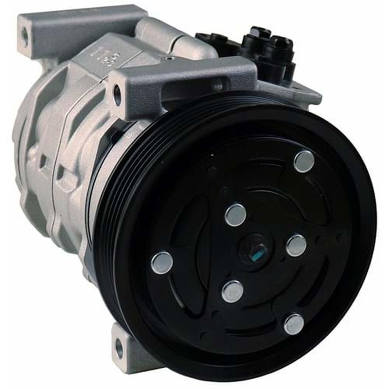 88E007517751D1 Nippondenso 10S11C Compressor, w/ 5 Groove Clutch - Fits Mahindra