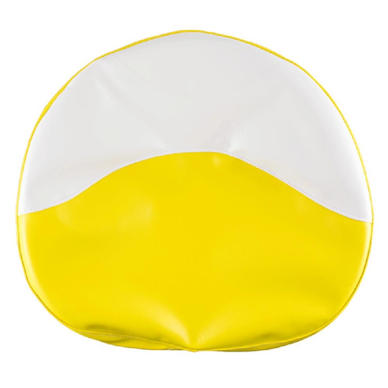 R1014 Yellow & White Seat Cover - 21" Fits IH / Fits FARMALL