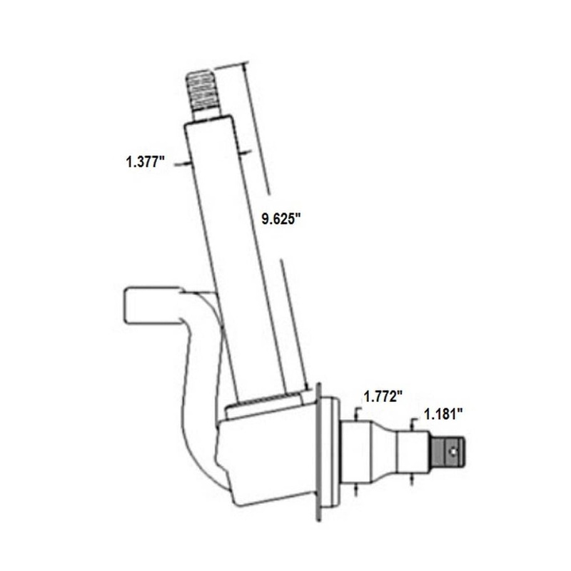 Left Hand Keyed Spindle Fits 5103 5200 5203 5210 5220 5300 5303 5310 5400 5410