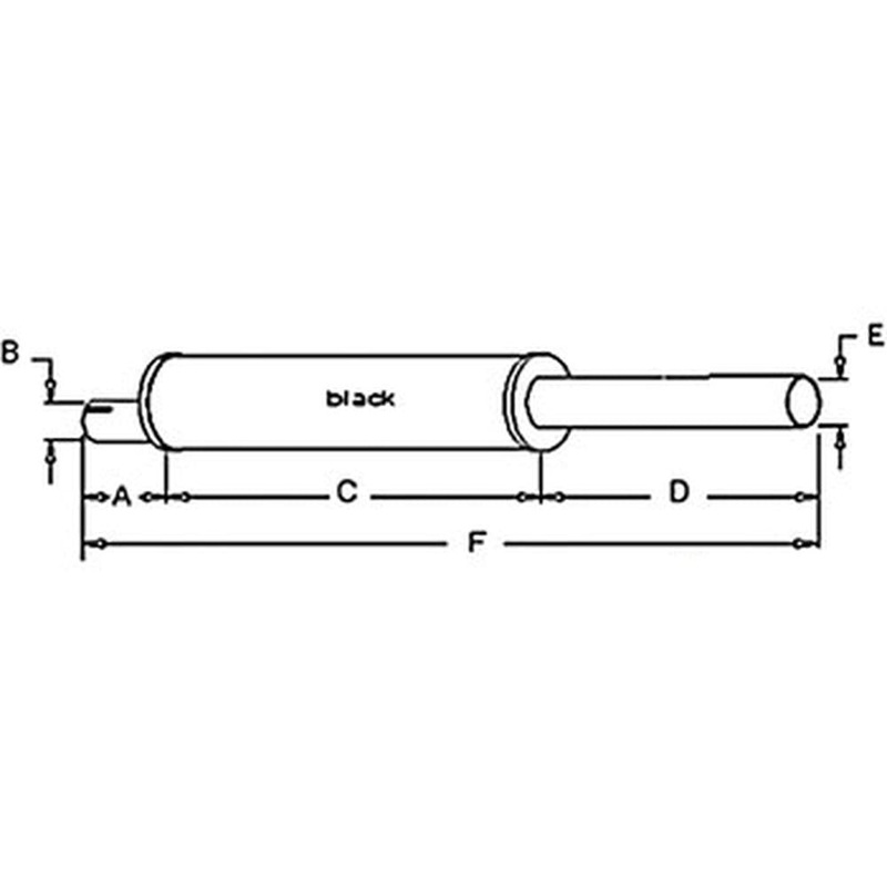 A-70207310 Muffler - Fits Allis-Chalmers Tractor Models 160, 6040