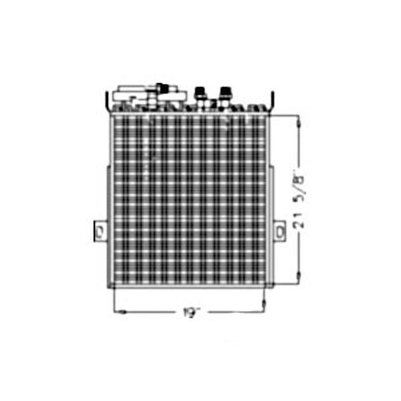 Condenser / Oil Cooler Combo Fits 7200 7210 7400 7410 7510 RE55139 RE55139-A
