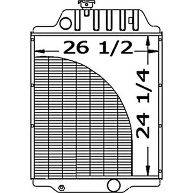 Radiator Fits 7000 70260432 A-70260432 A-70260432-A