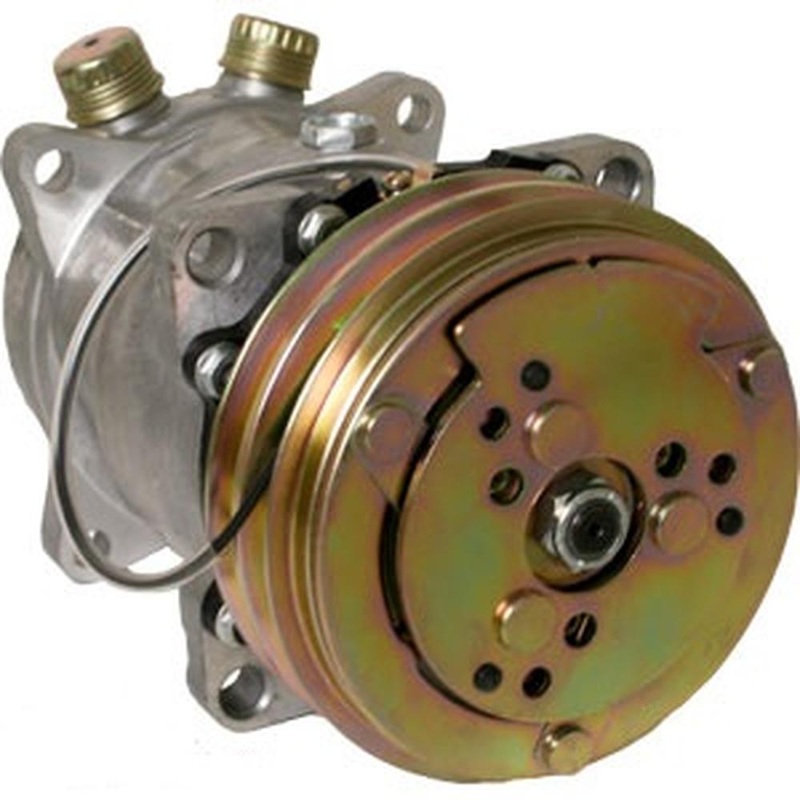 72239750 Compressor, New, Sanden Style w/ Clutch (9263) Fits Allis 6670 6680