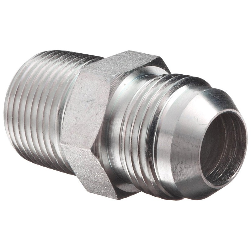 A-2404-12-12-AI Straight Connector JIC Male-NPTF Male, 2 pk