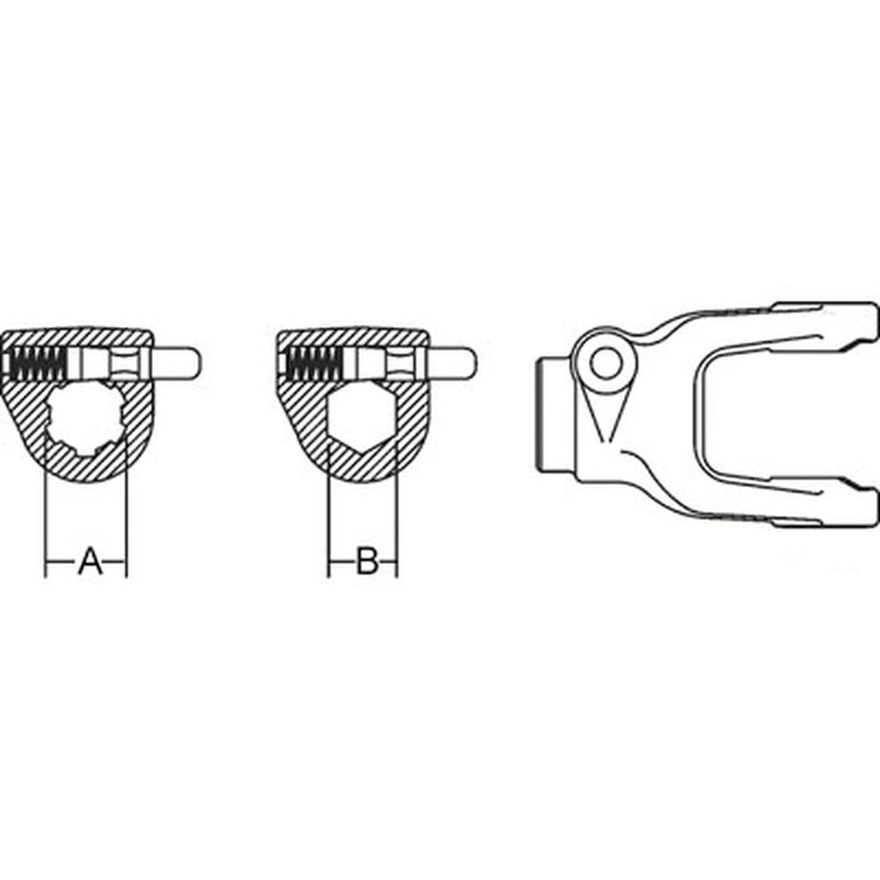 A-102-3505-AI Quick Disconnect Tractor Yoke