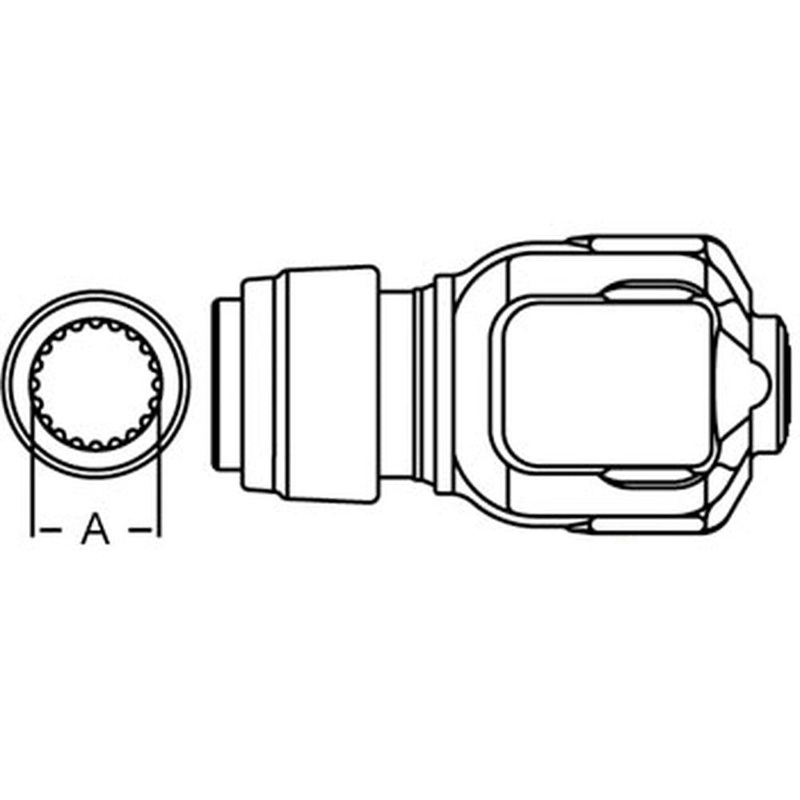 A-107-3520-AI Safety Slide Lock Tractor Yoke