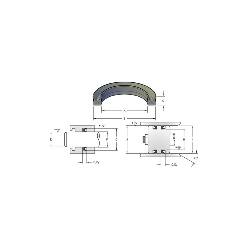 HRU09-0.56-09 Standard U-Seals