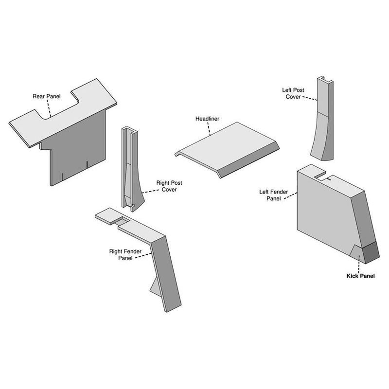 AMC2094UK Upholstery Kit, Gray