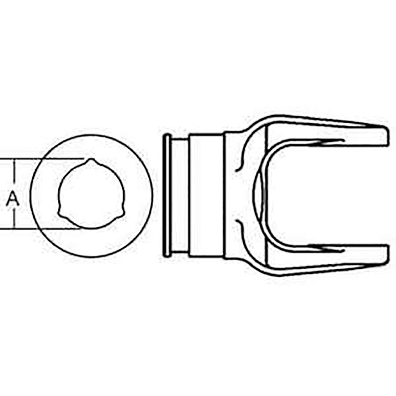 Outer Tube Yoke (Size 5) Fits 442 462 465 616 617 279521 BP204056860