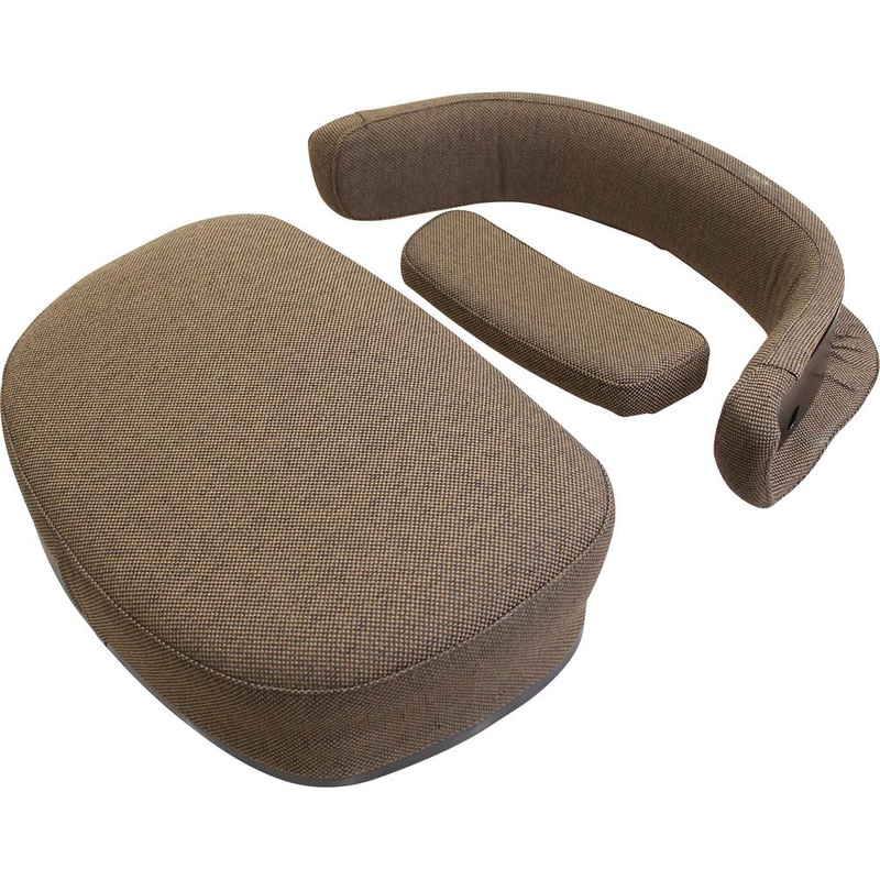 AMSS7291 Cushion Set, 3-Piece, Brown Fabric