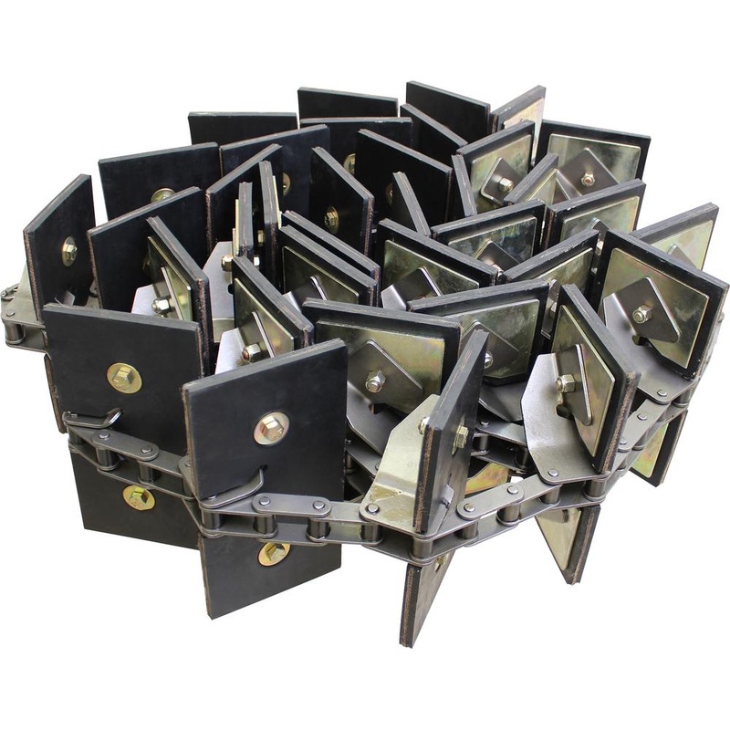 AM48089345 Clean Grain Elevator Chain, Rubber Paddles
