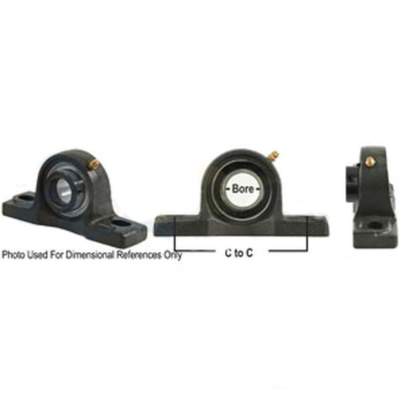 A-WGPZ33-P-AI Pillow Block Assembly W/ Lock Collar, Re-Lubricatable