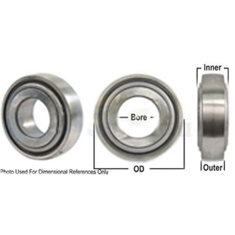 A-W211PPB2-I-AI Disc Bearing; Spherical, Round Bore, Pre-Lube