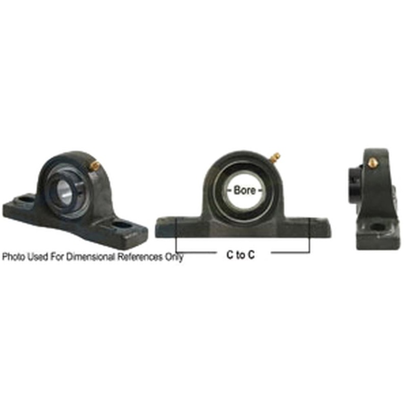 A-WGPZ29-I-AI Pillow Block Assembly W/ Lock Collar, Re-Lubricatable