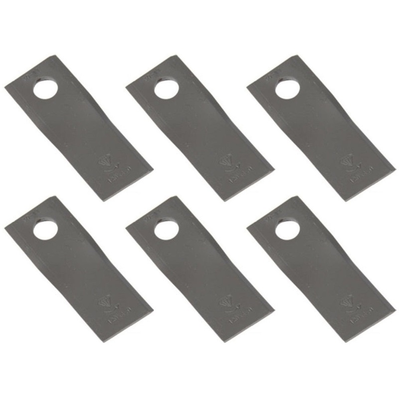 Set of (6) Disc Mower Blades - Left Hand Fits Case IH Models: 306 307 308