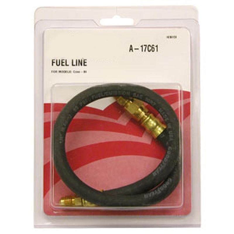 A-17C61-AI Fuel Line, Strainer To Carburetor w/ Nuts