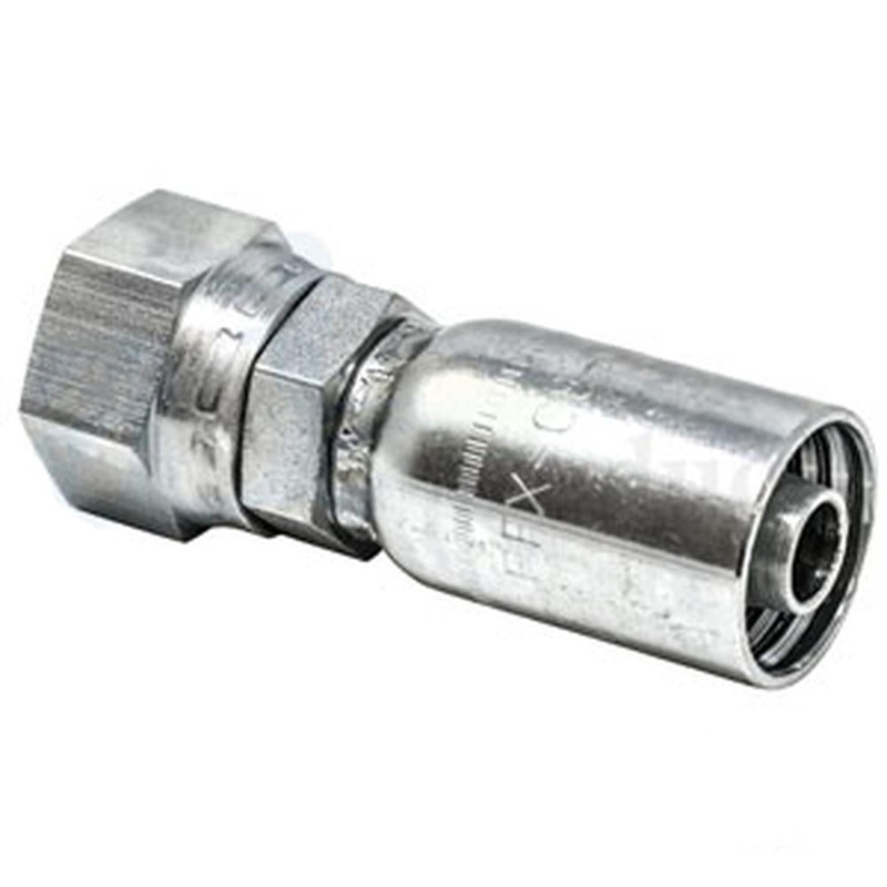 A-FFX-08-10-AI (HC-FFX) Female Seal Lok - Swivel - Straight - Short