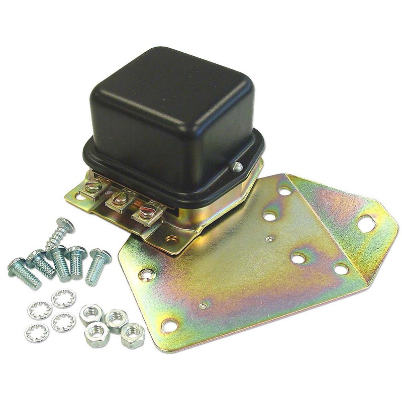 ABC071 6 Volt Voltage Regulator with Mounting Plate - Fits Ford