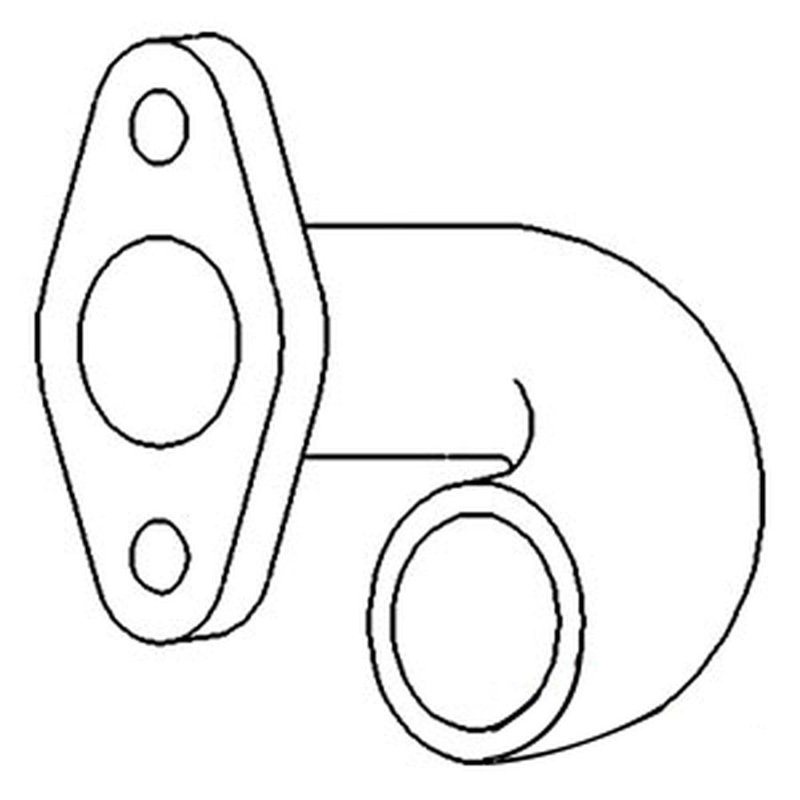 MFS2253 Exhaust Elbow - Fits Massey Ferguson Model 65