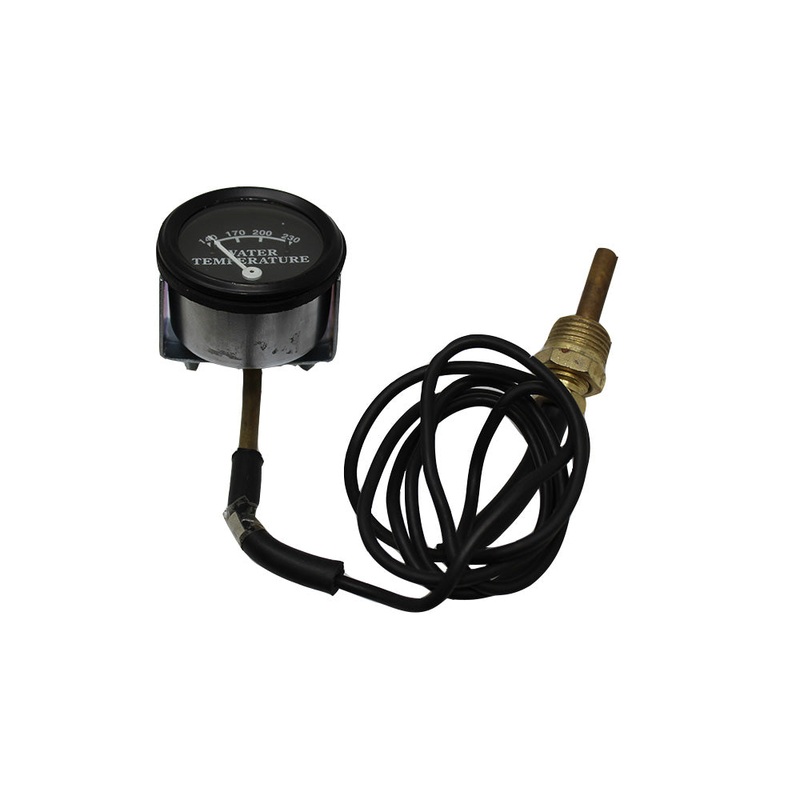 NJD1718 Water Temperature Gauge, Black Face, 48" Lead - Fits John Deere