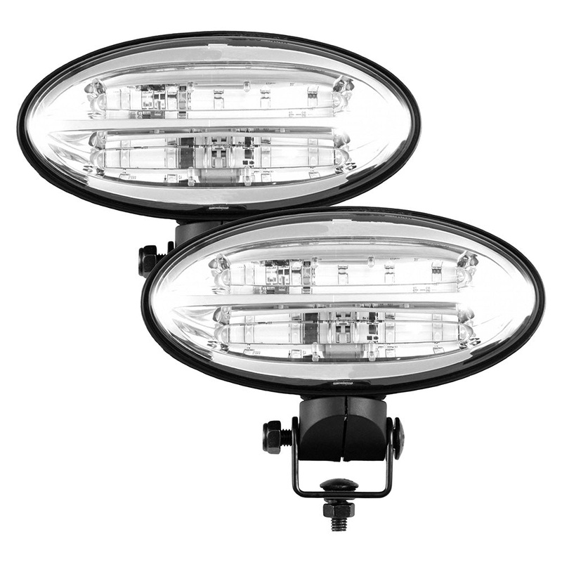HR573609  LED Flood Beam Pedestal Mount Light (Pkg of 2)  Fits John Deere