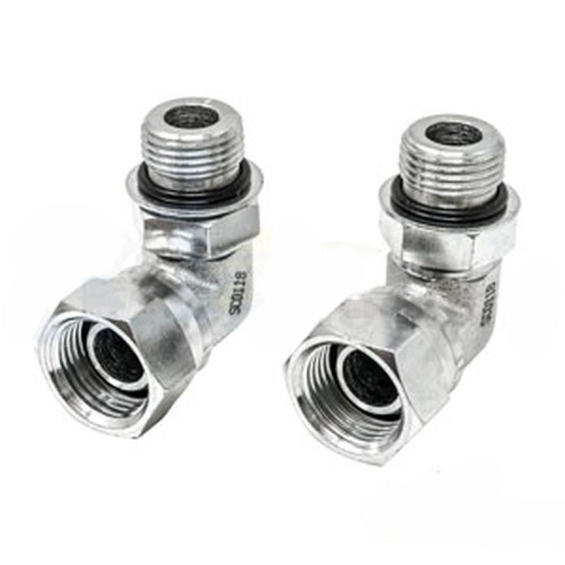 A-43B44-AI 90 Female NPT Swivel X Male ORB Adapter