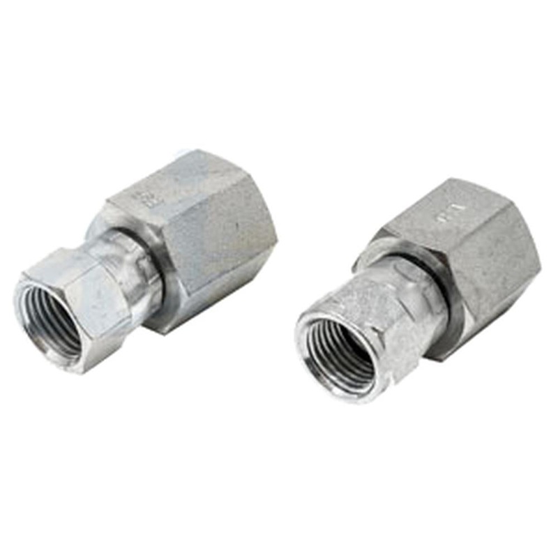 A-43D21-AI Female JIC Swivel X Female NPT Straight Adapter (2 PACK)