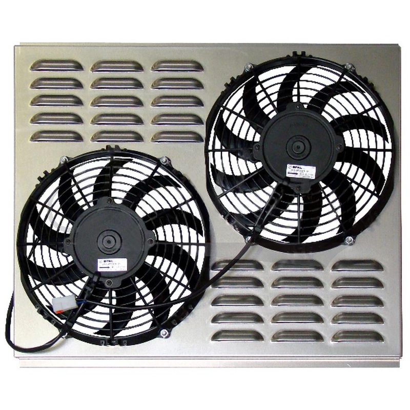 Z40013 Dual 10" Electric Fan & Shroud - 17 5/8 x 21 3/4 x 3