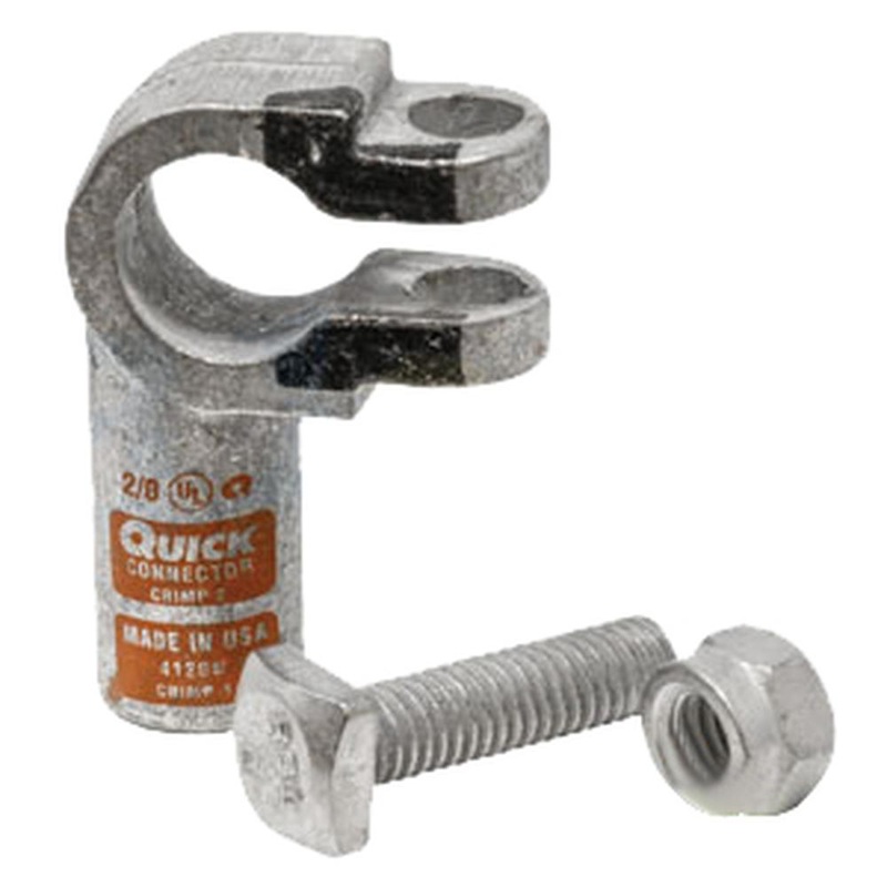 A-4120005N-B-AI Battery Terminal, Neg. Copper Crimp, 2/0 Ga. (5 Pk)