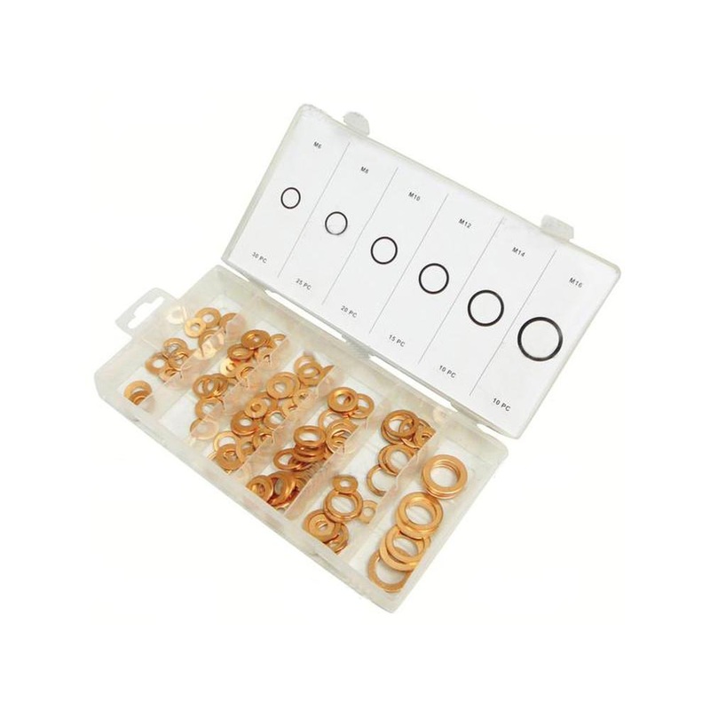 S.29890 Copper Washers, (110 pcs.) Handipak
