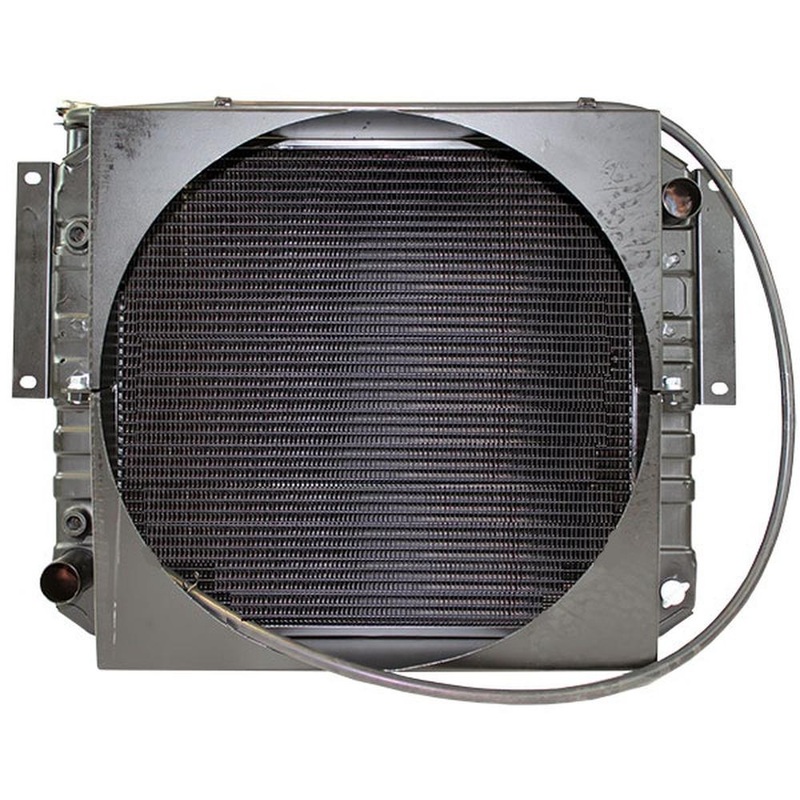 246188 Forklift Radiator, 17-5/8 x 17 x 2-3/8 (With Shroud) - Fits TCM Forklift