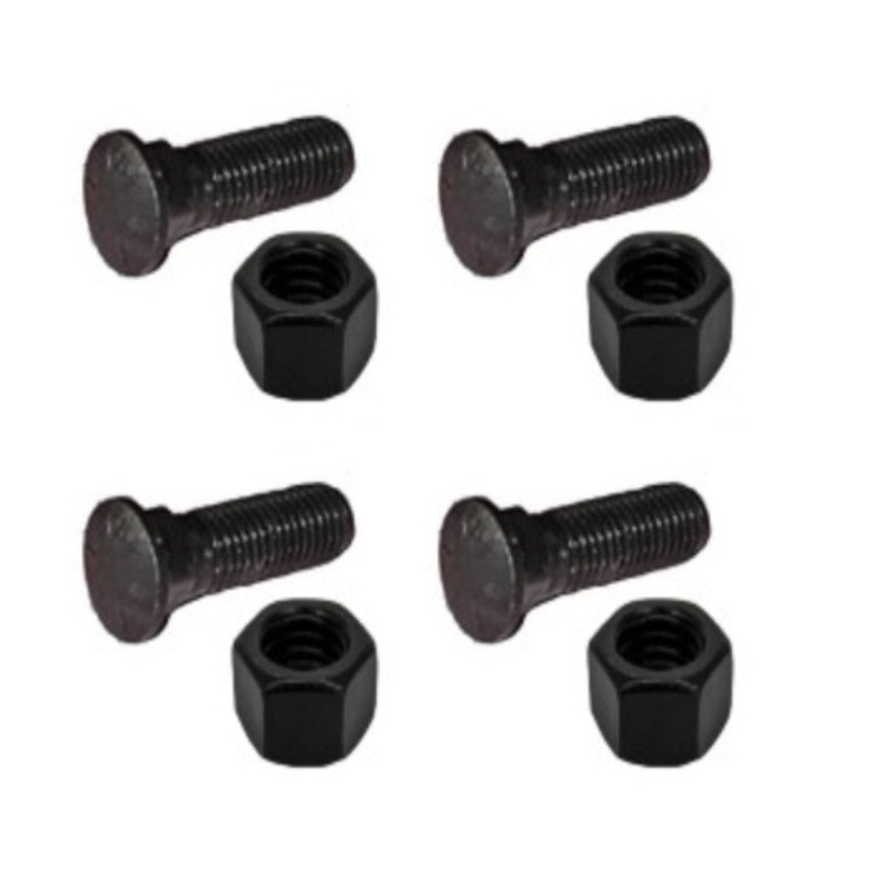 (4) Plow Bolt & Nut for Blades Cutting Edges 5/8-11x2 1/4 Grade 8 PM06705