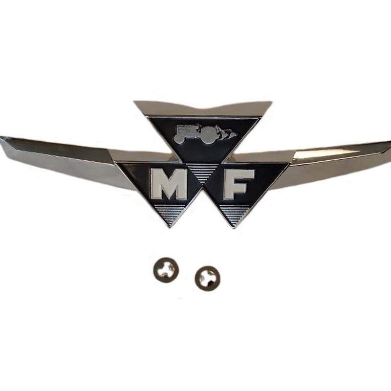 MFS103 Front Emblem w/ Clips - Fits Massey Ferguson