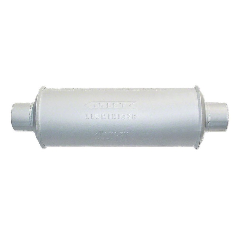 OLS061 Muffler, Horizontal Round Body - Fits Oliver Model 70