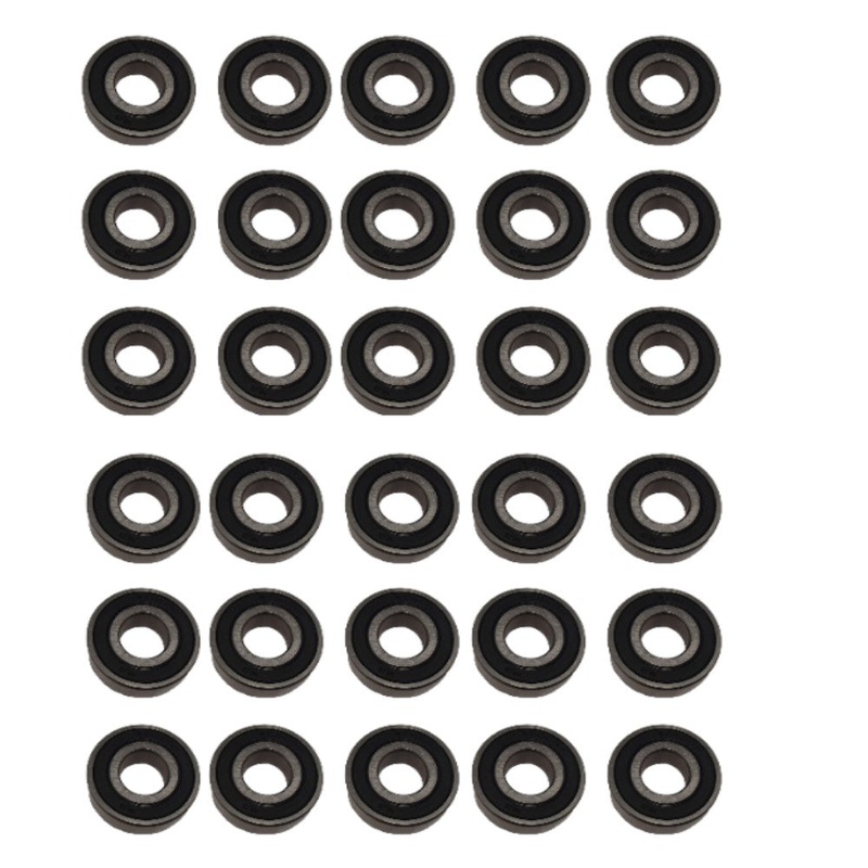Set of (30) 6203-2RS C3 Sealed Ball Bearings 17x40x12